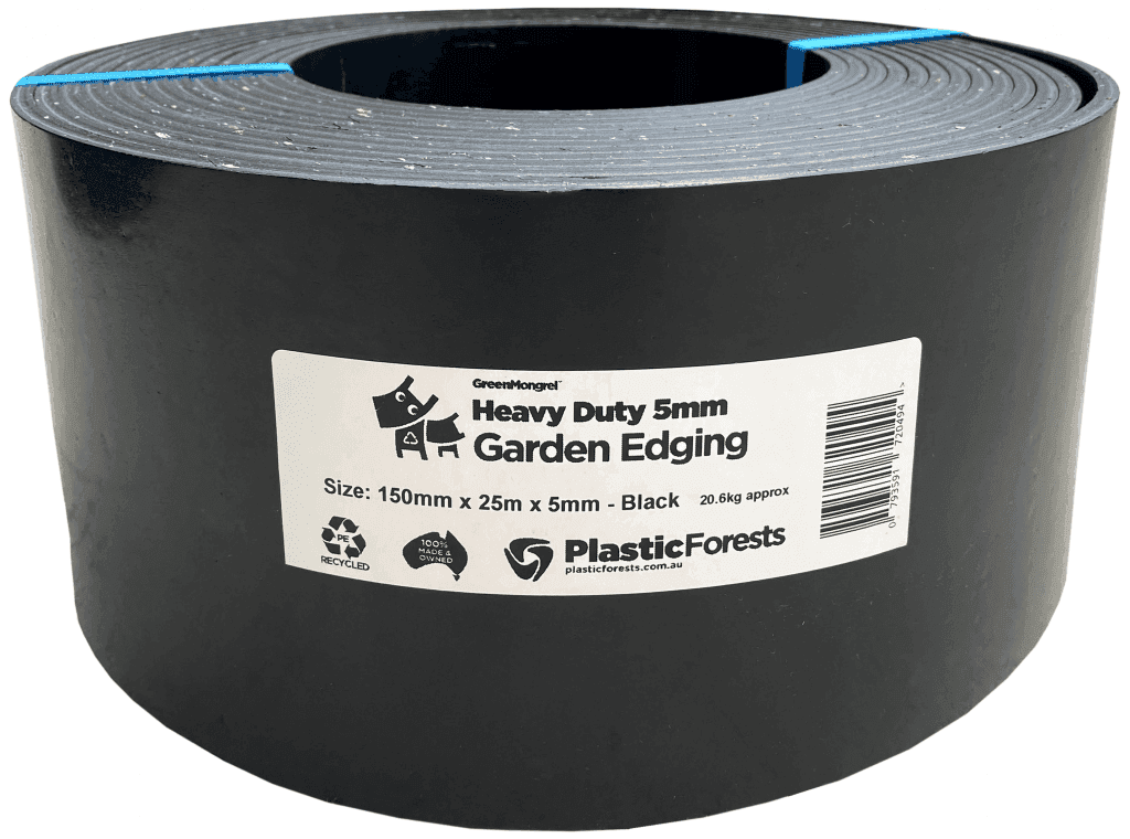 Heavy Duty Garden Edging - 5 mm - Recycled Plastic - Australian Made