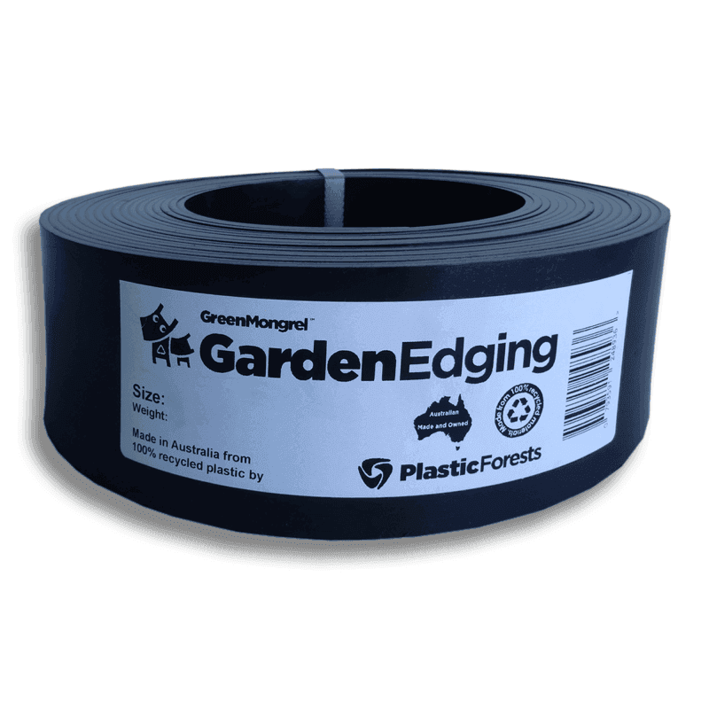 Garden / Lawn Edging (3mm thick) Black Recycled Plastic Plastic Forests
