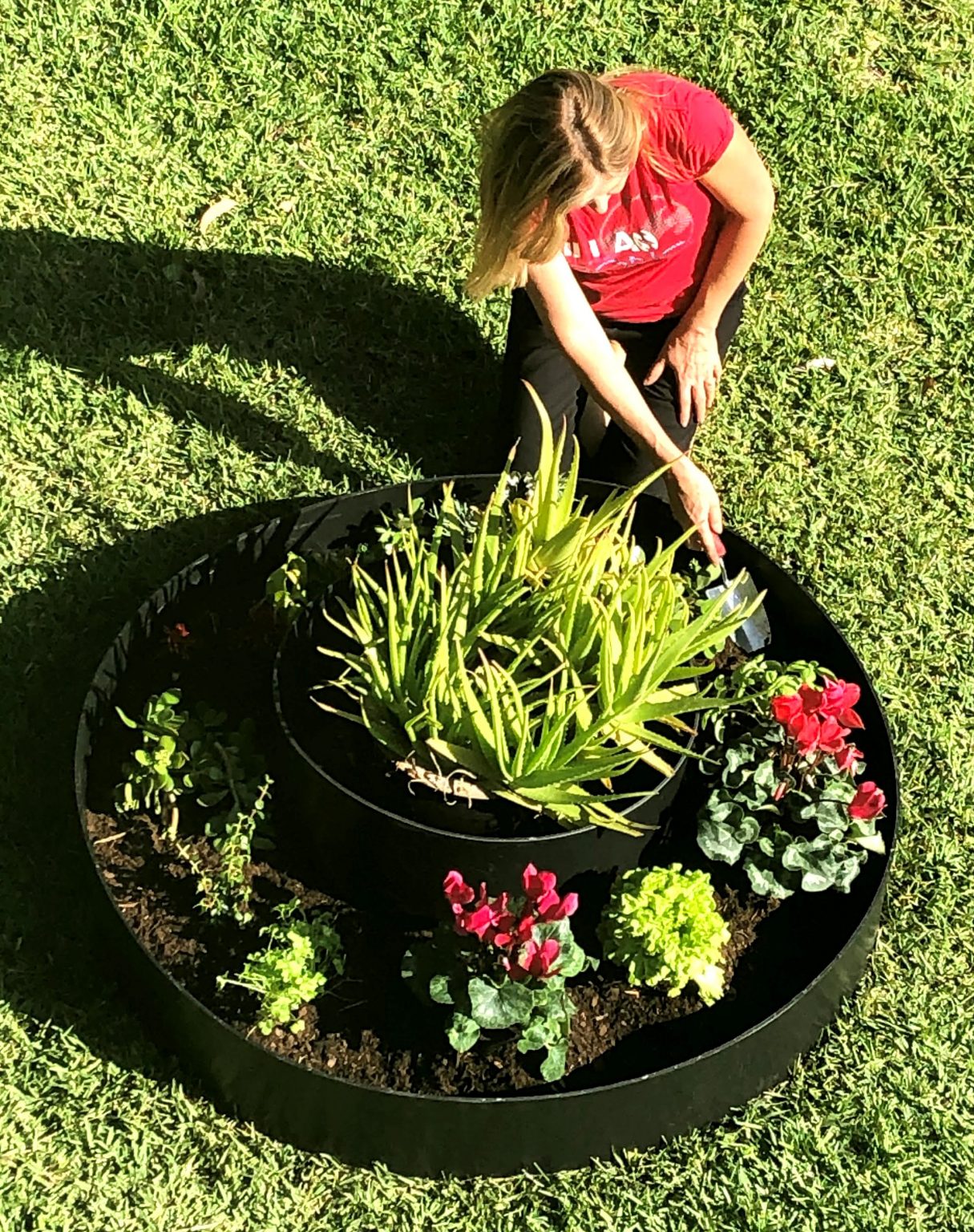 Garden Bed 2 Tier Black or Grey Mist Plastic Forests