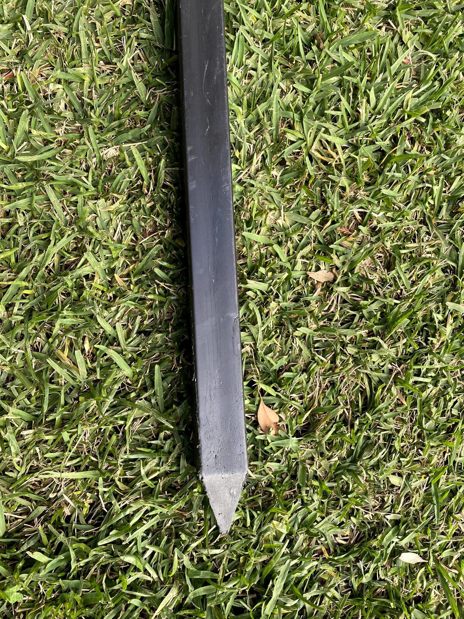 Garden stakes recycled plastic green mongrel by plastic forests