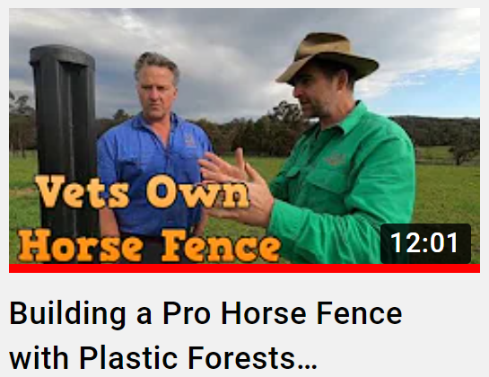 Building a Pro Horse Fence with Plastic Forests Recycled Plastic Posts