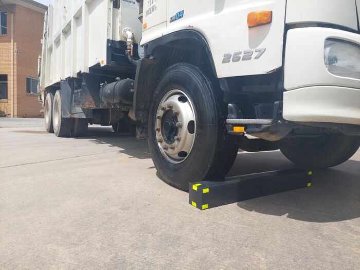 Truck Wheel Stop - 138mm x 138mm- recycled plastic