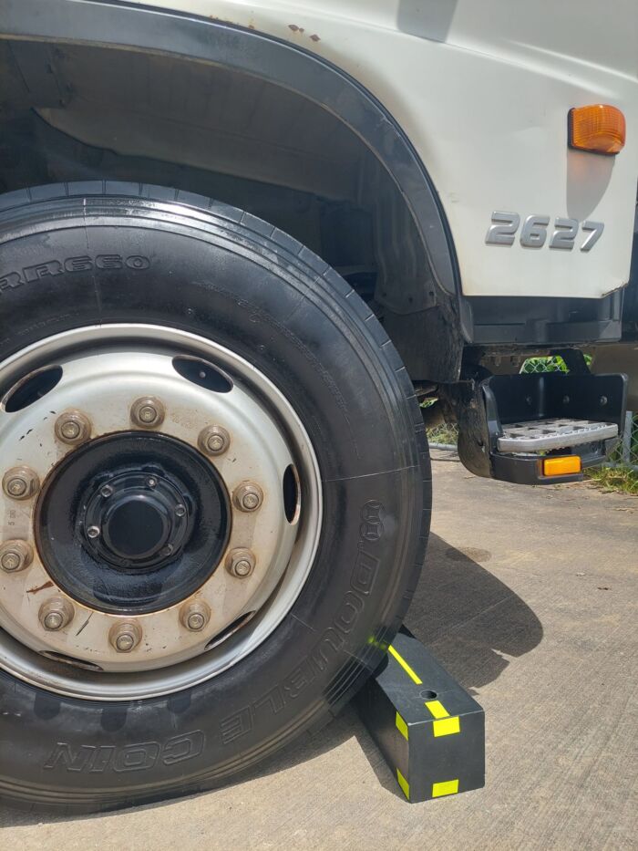 Truck Wheel Stop - 138mm x 138mm- recycled plastic