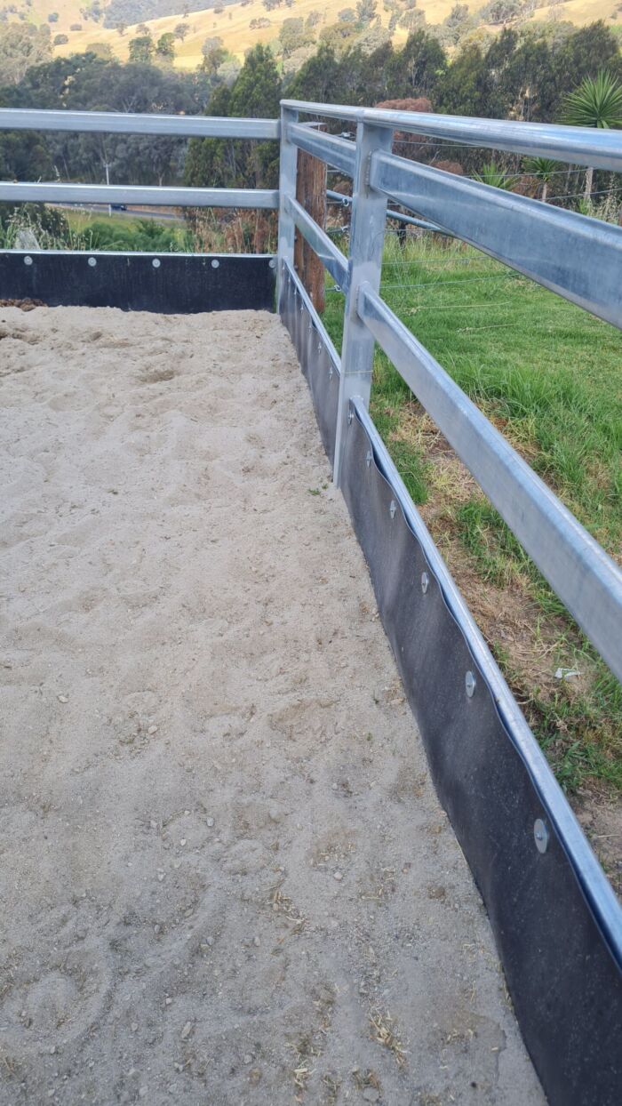 Horse Arena Edging - Black - 300mm high x 5mm thick - Recycled Plastic - Image 23