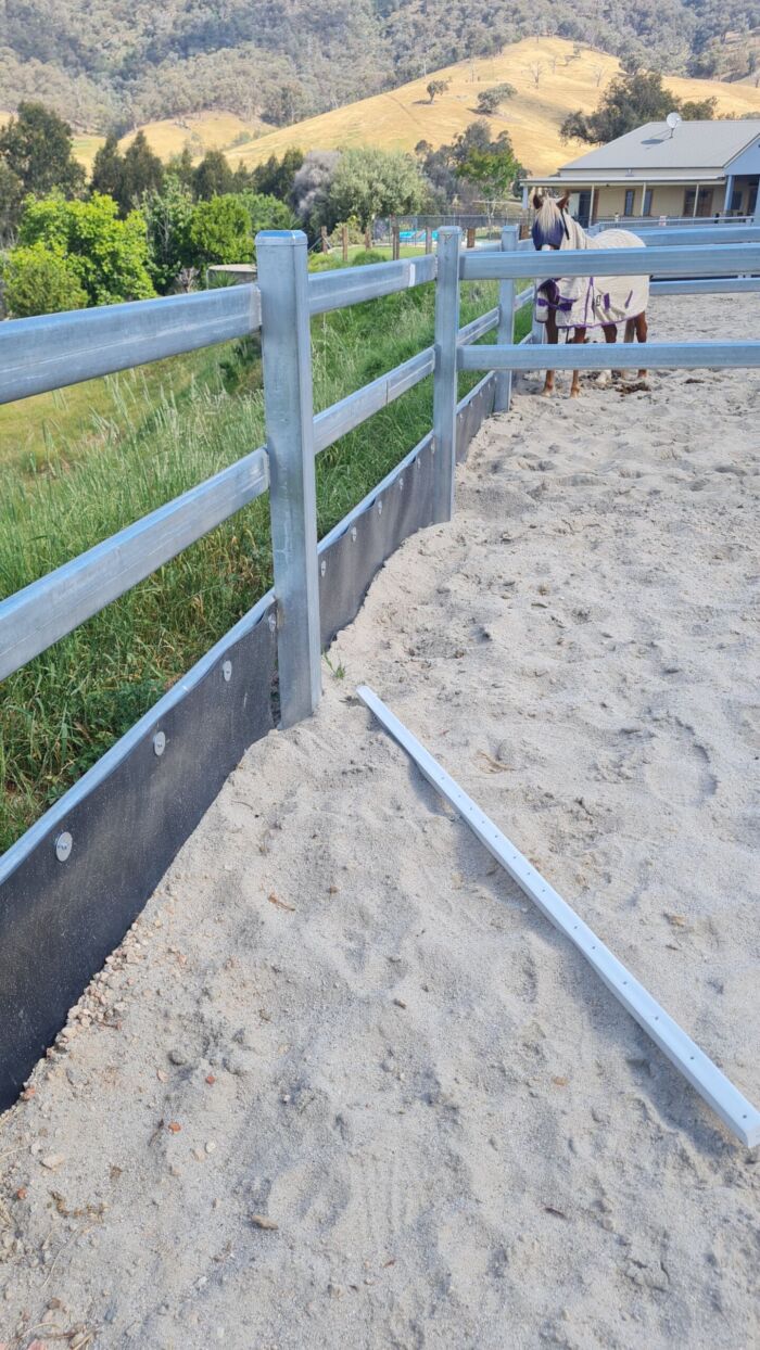 Horse Arena Edging - Black - 300mm high x 5mm thick - Recycled Plastic - Image 18