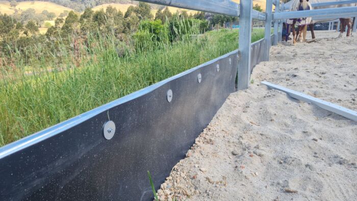 Horse Arena Edging - Black - 300mm high x 5mm thick - Recycled Plastic - Image 21