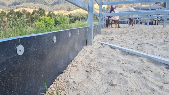 Horse Arena Edging - Black - 300mm high x 5mm thick - Recycled Plastic - Image 19