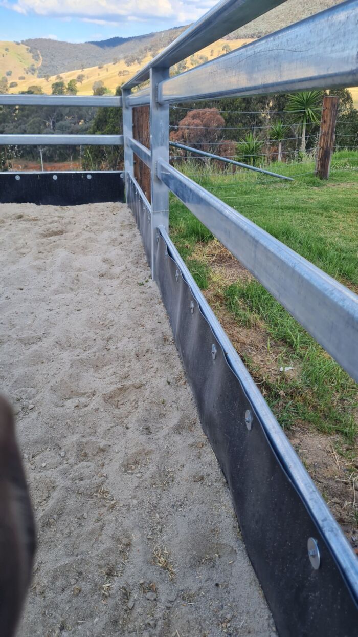 Horse Arena Edging - Black - 300mm high x 5mm thick - Recycled Plastic - Image 25