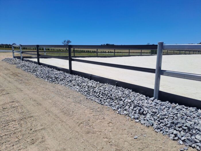 Horse Arena Edging - Black - 300mm high x 5mm thick - Recycled Plastic - Image 12