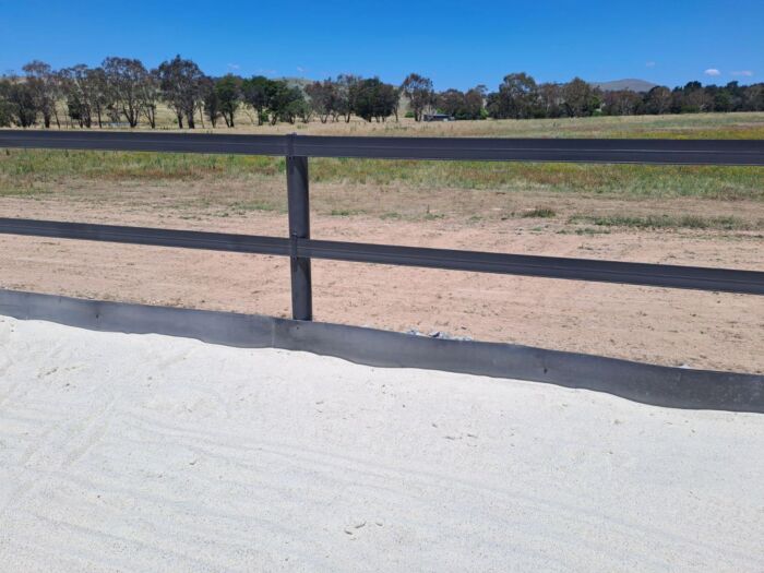 Horse Arena Edging - Black - 300mm high x 5mm thick - Recycled Plastic - Image 11