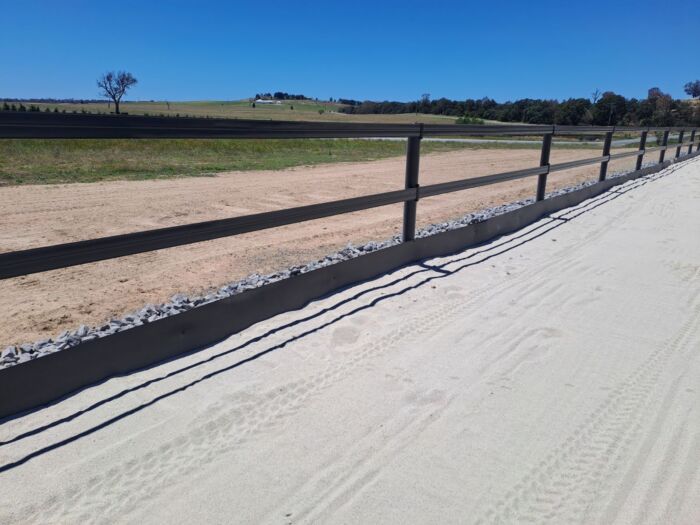 Horse Arena Edging - Black - 300mm high x 5mm thick - Recycled Plastic - Image 5