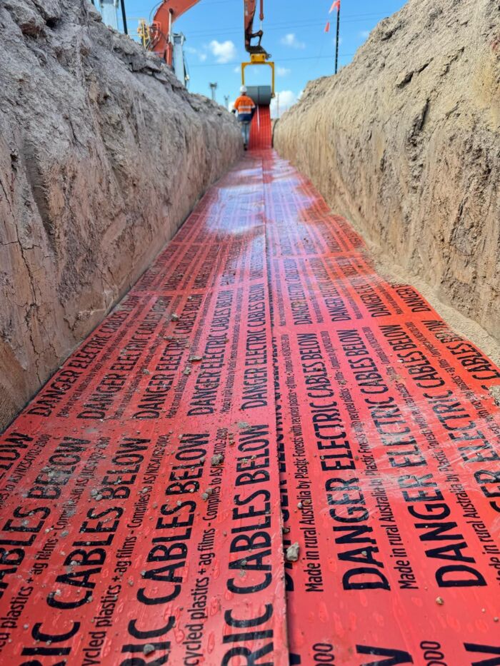 Underground Cable Cover - AS4702-2000 Compliant - Electrical Hard Cover - Solar Farms - Wind Farms - MV Cabling Protective Cover